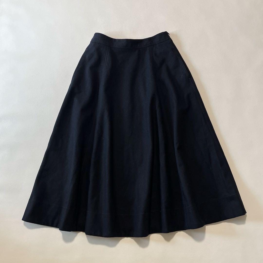 b1775＊新品 ルグラジック ウールブレンド フレアスカート bshop