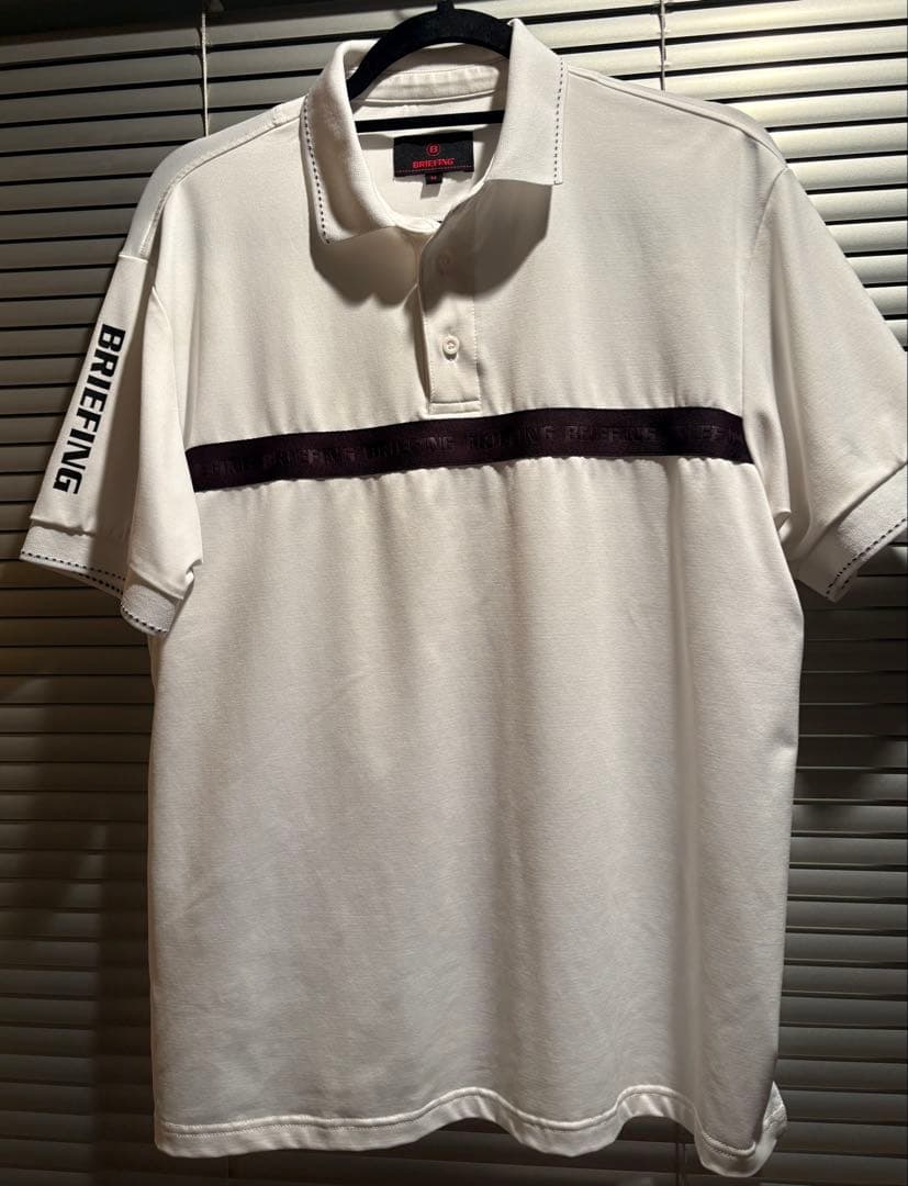 ブリーフィング ロゴ オーバーサイズ 半袖ポロシャツMサイズ