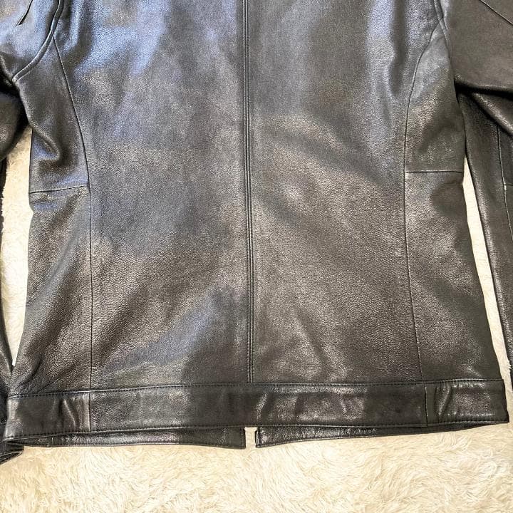 【XLサイズ】ビューティー&ユース ユナイテッドアローズ】レザージャケット・黒