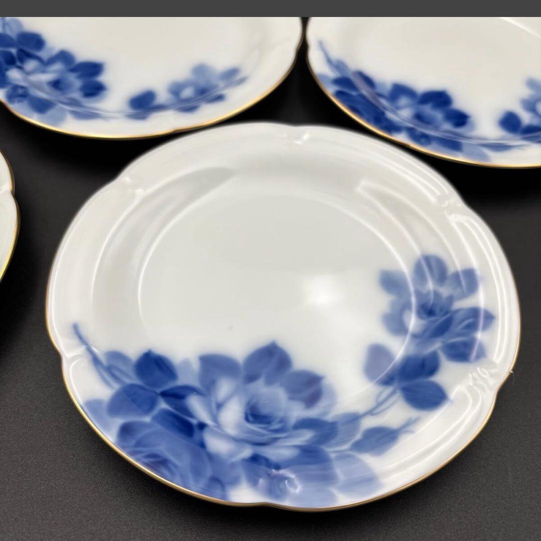 大倉陶園　ブルーローズ　食器11点 シュガーポット/ミルクポット/ケーキ皿