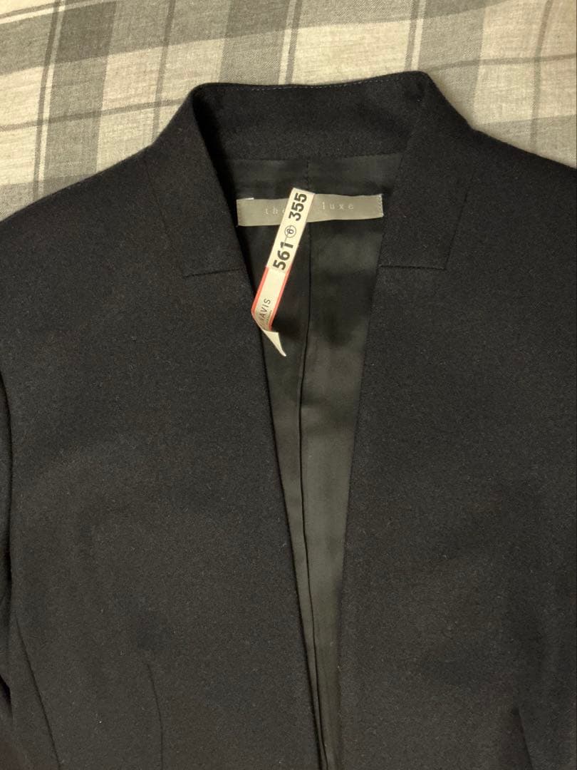 theory luxe ネイビー　パンツスーツ