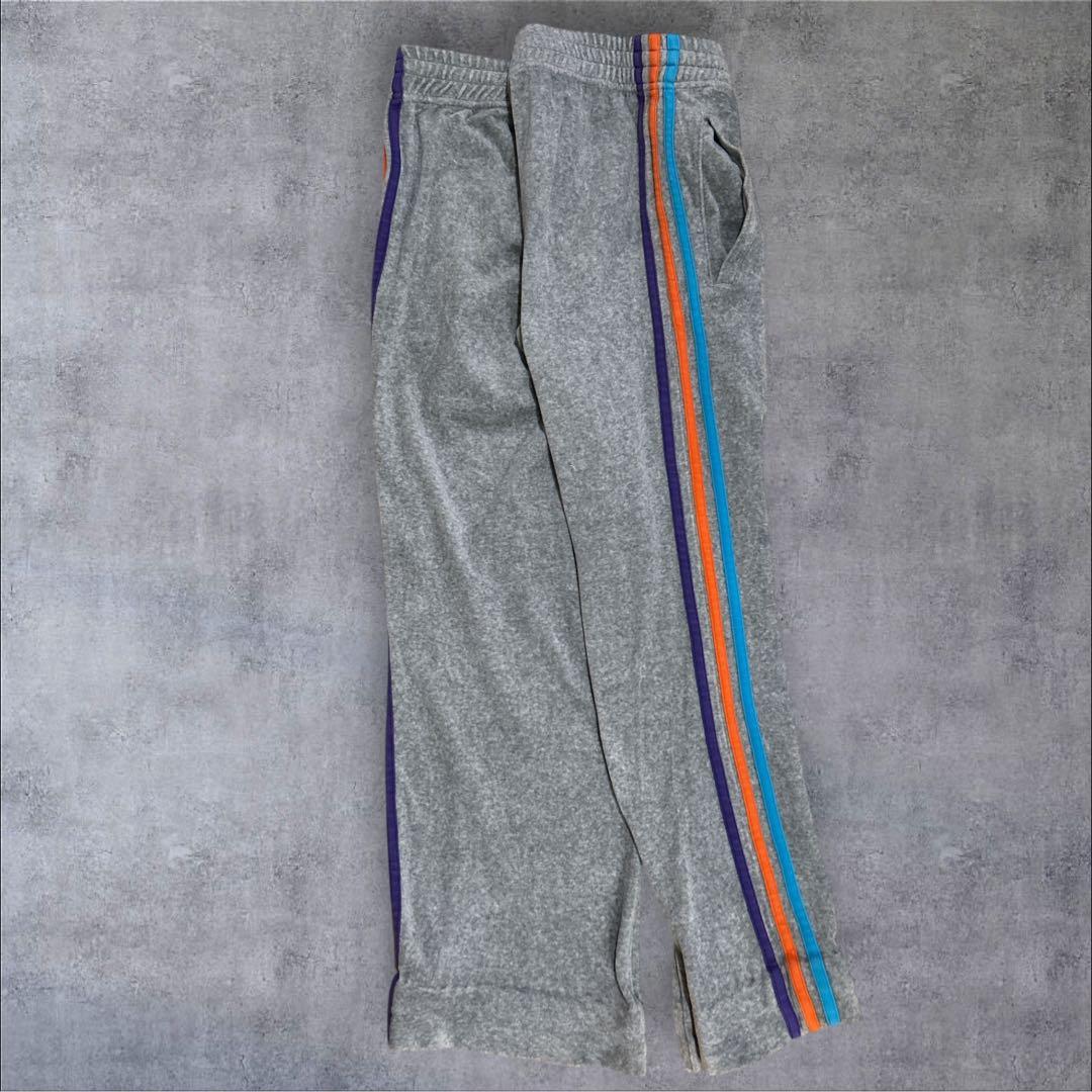 adidas トラックジャケット　ベロア調　マルチカラー　上下セット　ダンス