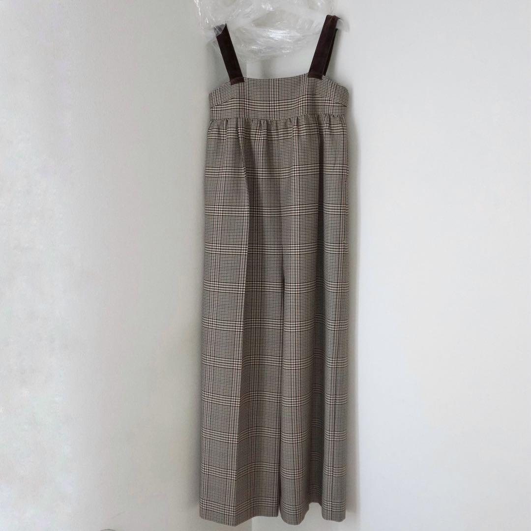 TODAYFUL Check Wide Combinaison 未使用