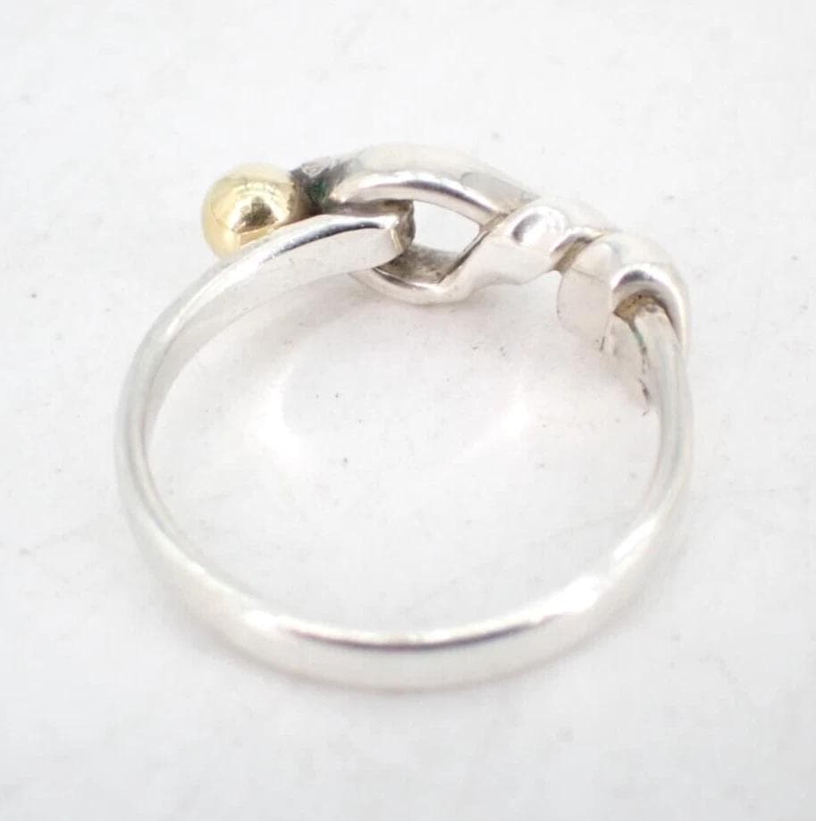 a*様 Tiffany&Co. フック＆アイ リング ＃12 Ag 750 K1