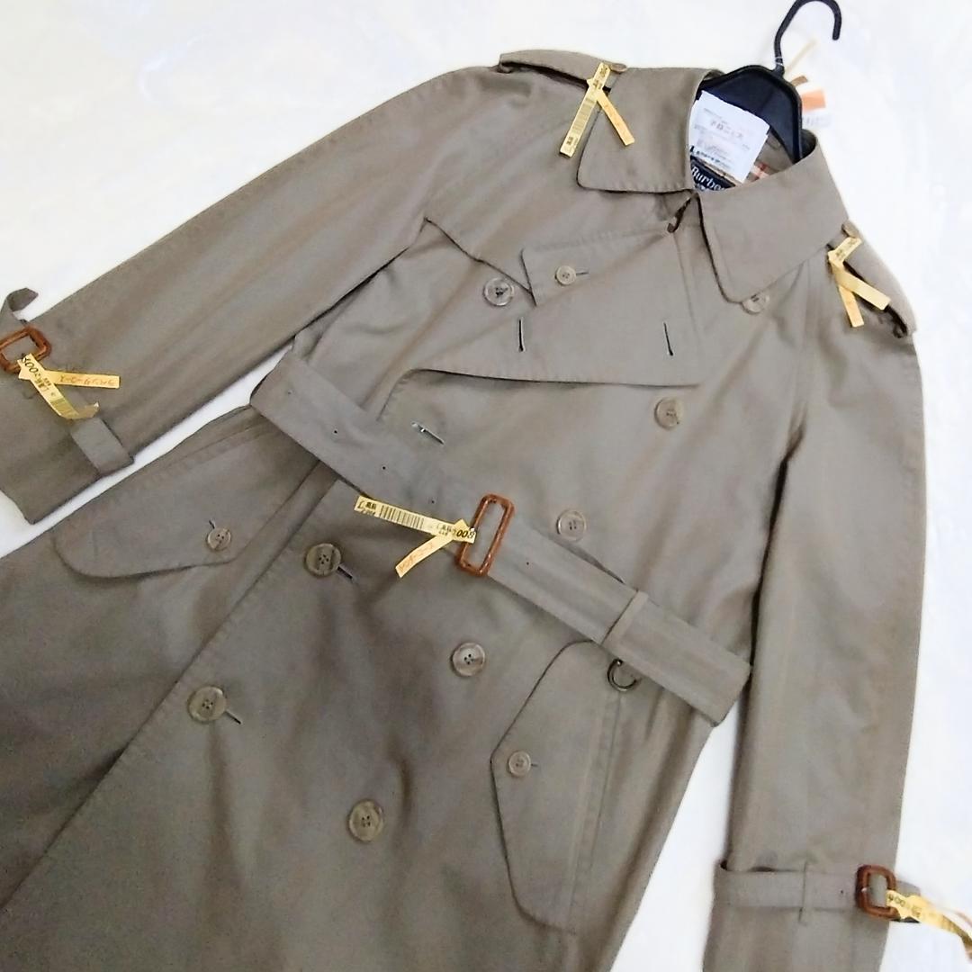 【美品】バーバリーズ トレンチコート ギャバジン生地 カーキ ノバチェック(M)