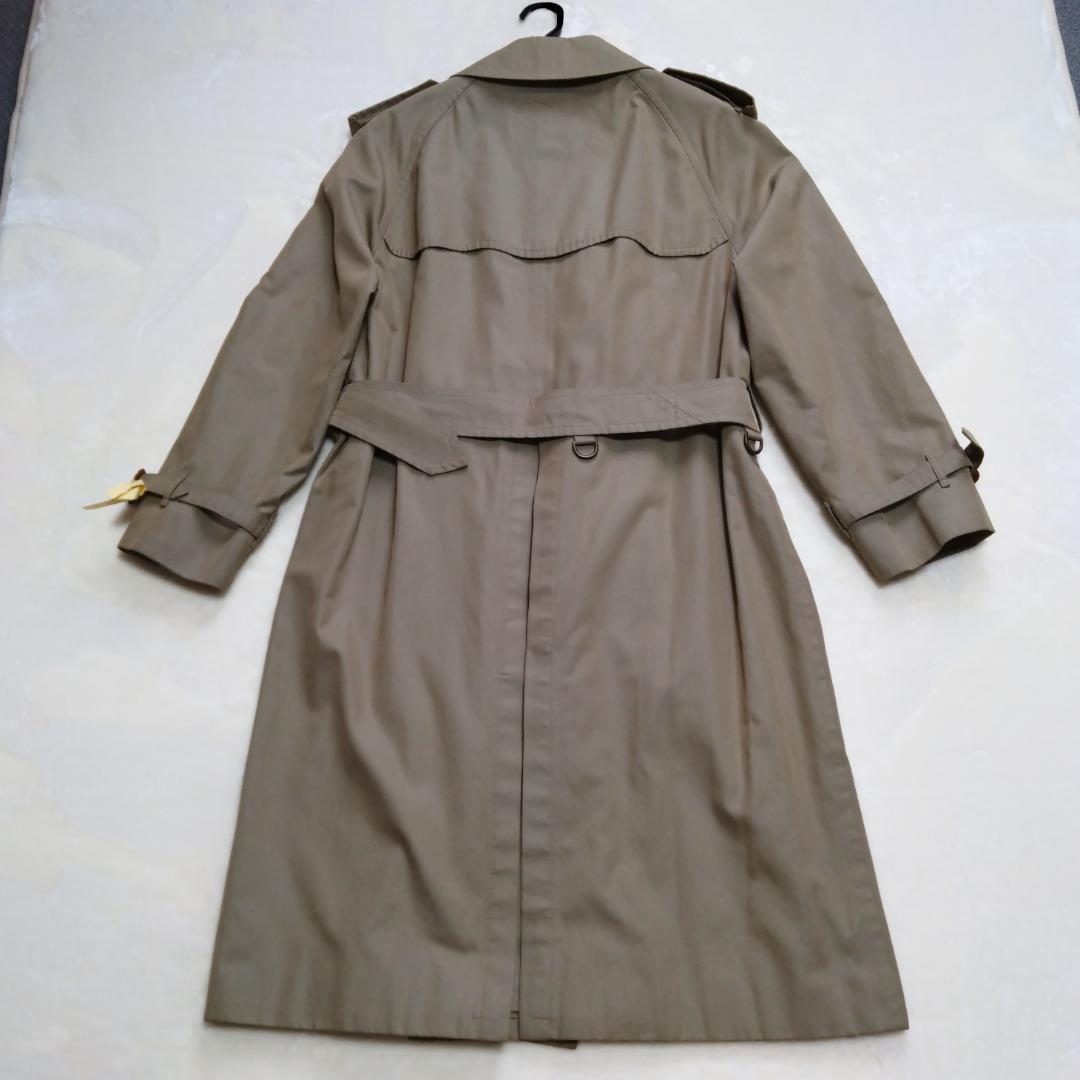 【美品】バーバリーズ トレンチコート ギャバジン生地 カーキ ノバチェック(M)