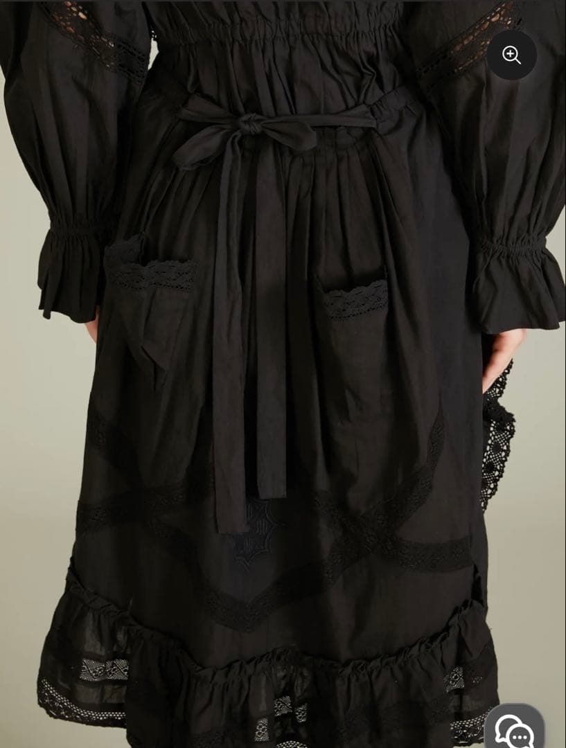 スカート crinklecrinklecrinkle rebuild apronskirt