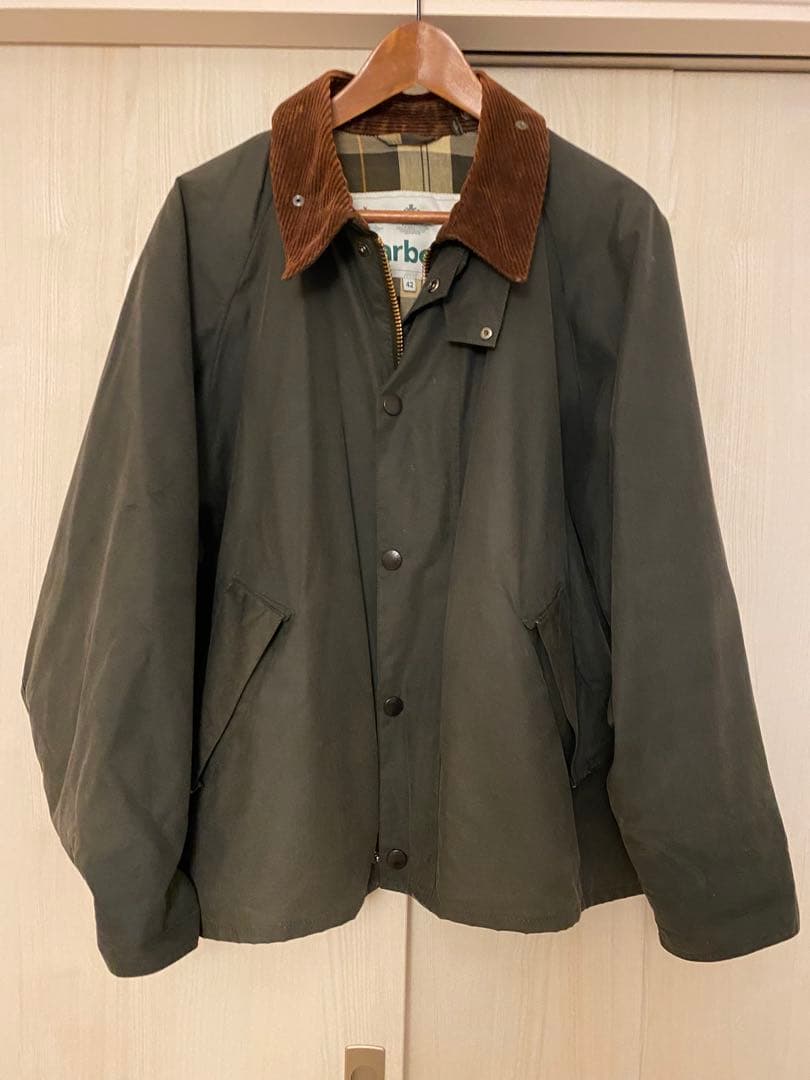 Barbour トランスポート　セージグリーン　オイルドジャケット 42