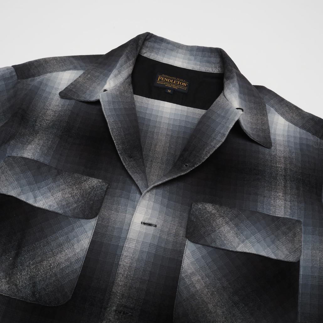 美品 PENDLETON 23AW オンブレ オープンカラーボードシャツ 好配色