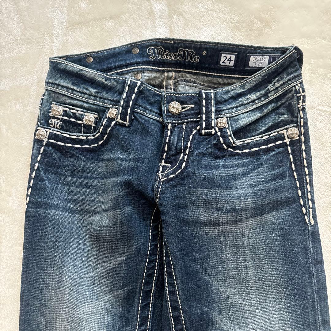 【Miss Me 】フレアデニムパンツ　24