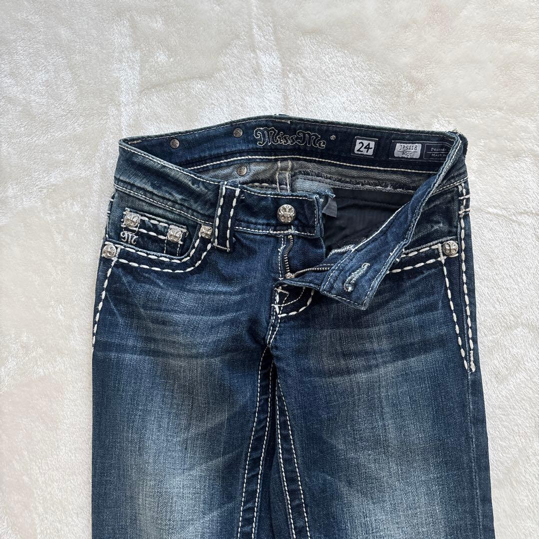 【Miss Me 】フレアデニムパンツ　24