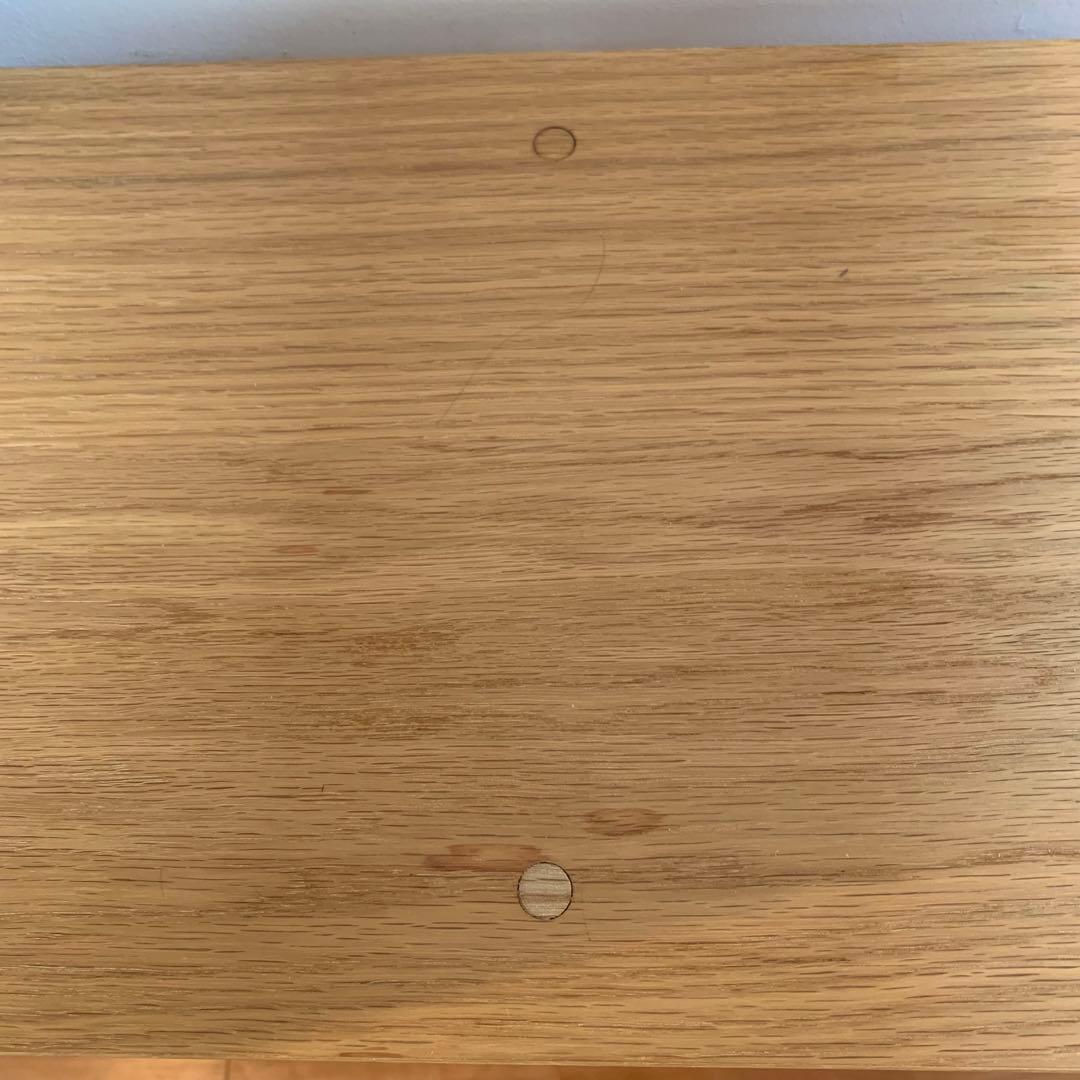 【くまこ•×•】無印スタッキングシェルフ　5段×2列オーク材＋チェスト3つ