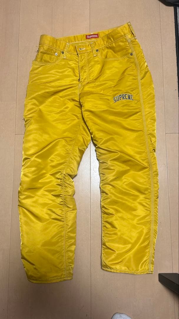 じ*ん様 Supreme Levi’s Nylon Pant yellow