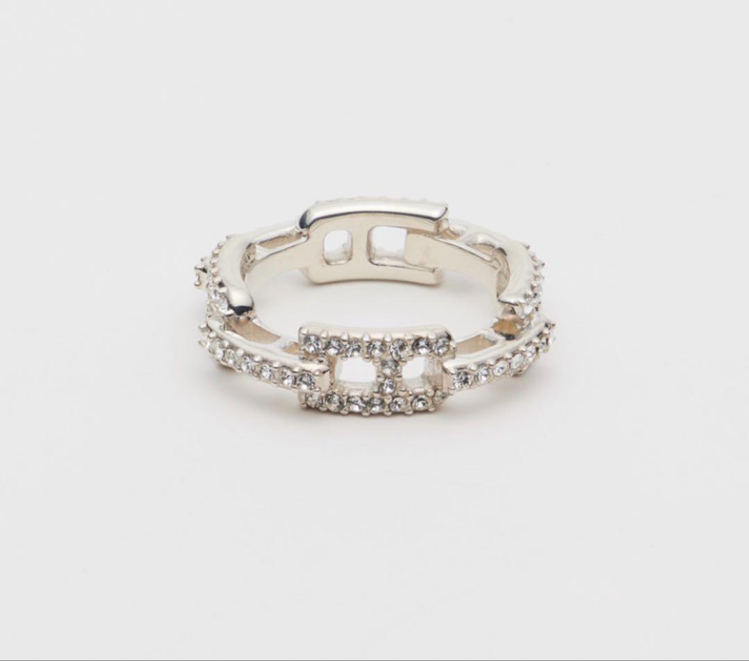 （定価41800円）AMBUSH PAVE A CHAIN RING Ｌサイズ