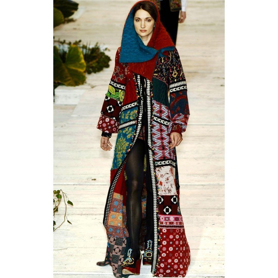 ジャケット・アウター 2005AW KENZO Runway long knit cardigan