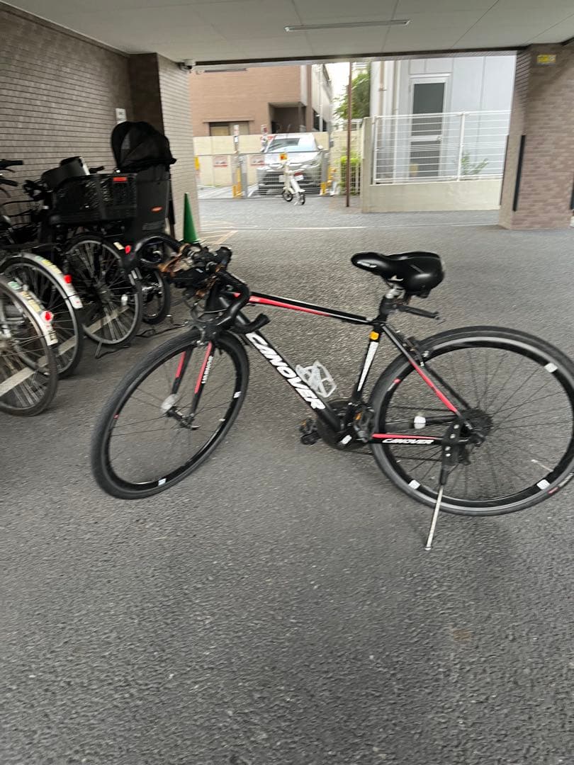 Canoverロードバイク ブラック/レッド