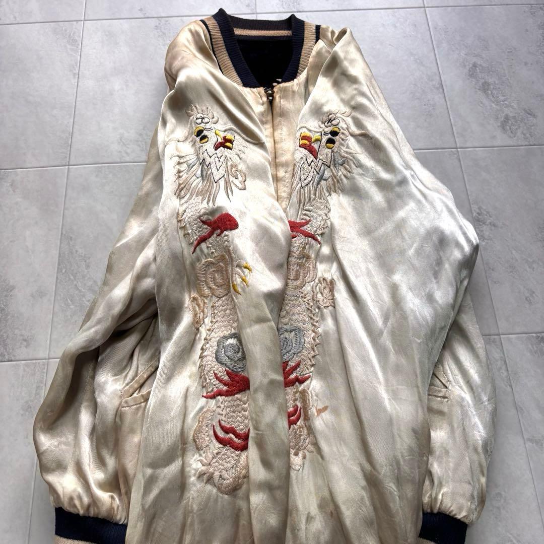 【初期】ハリウッドランチマーケット 別珍 スカジャン ヒマラヤ リバーシブル