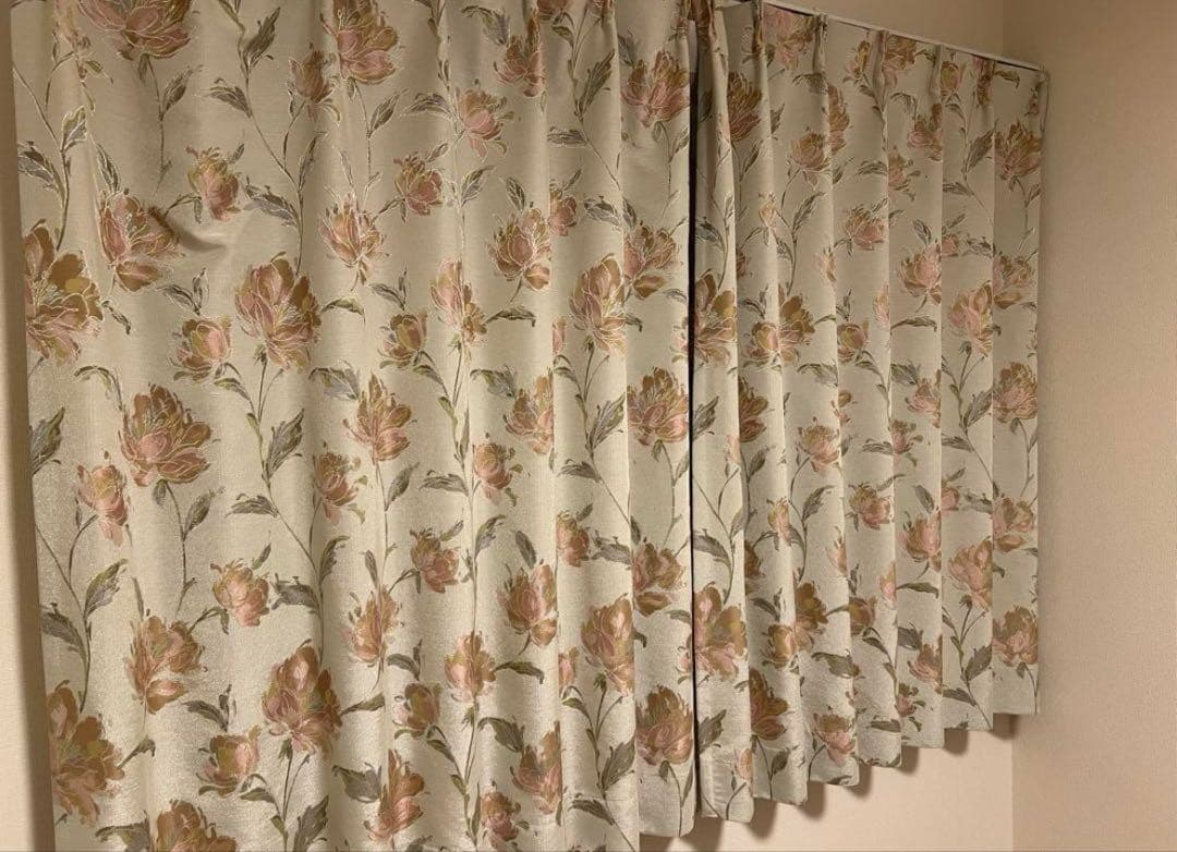 オーダーメイドカーテン 花柄 大幅値下げ
