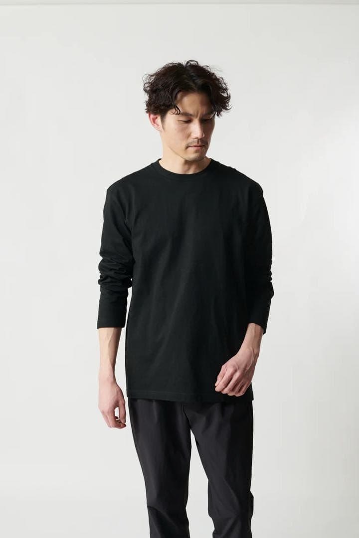 リライブ コットン 長袖無地シャツ ＆＜メンズ＞ スパッツ 上下セット Mサイズ