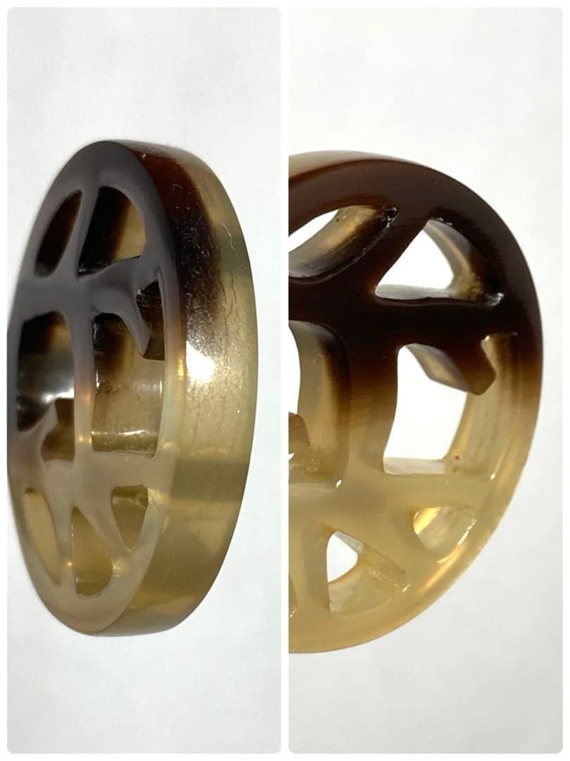 良品　HERMES エルメス　バッファローホーン　かんざし　ヘアアクセサリー　箱