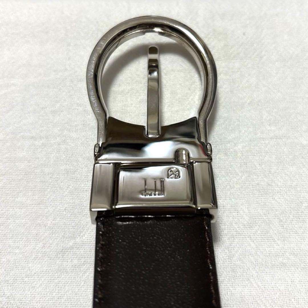 新品　dunhill ダンヒル　ベルト　リバーシブル　ブラック　ダークブラウン