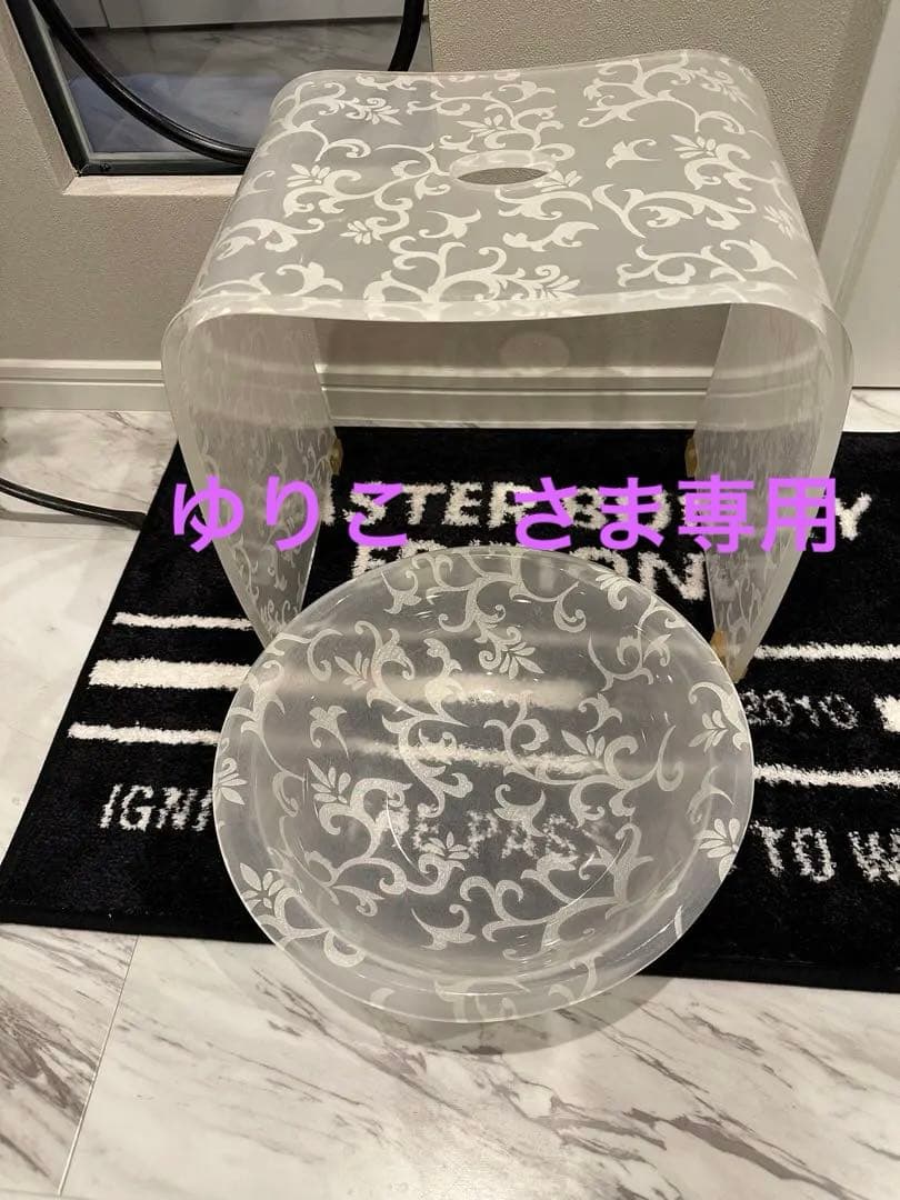 おしゃれセットアップ♪バスチェアー&洗面器で優雅に癒されて