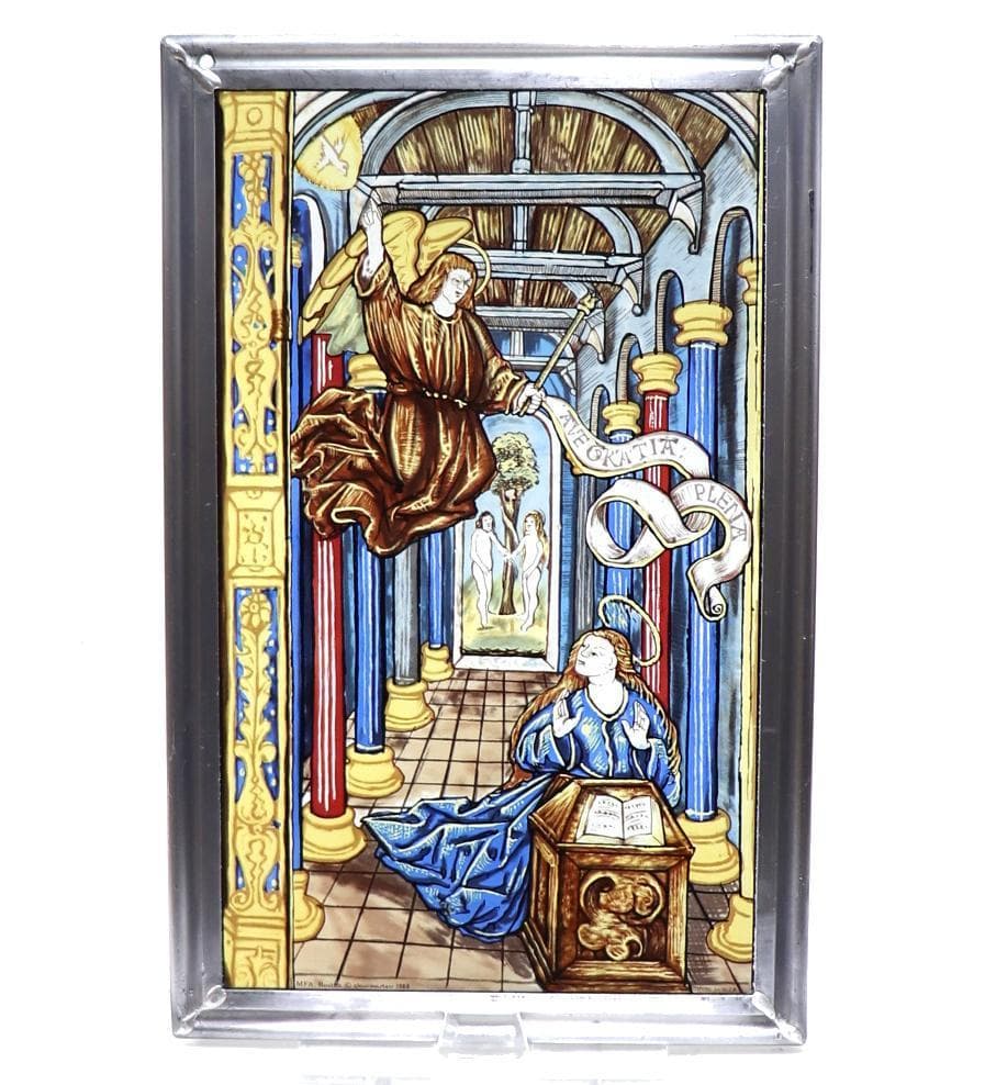 新約聖書 ヴィンテージ ステンドグラス 受胎告知 グラスマスターズ社