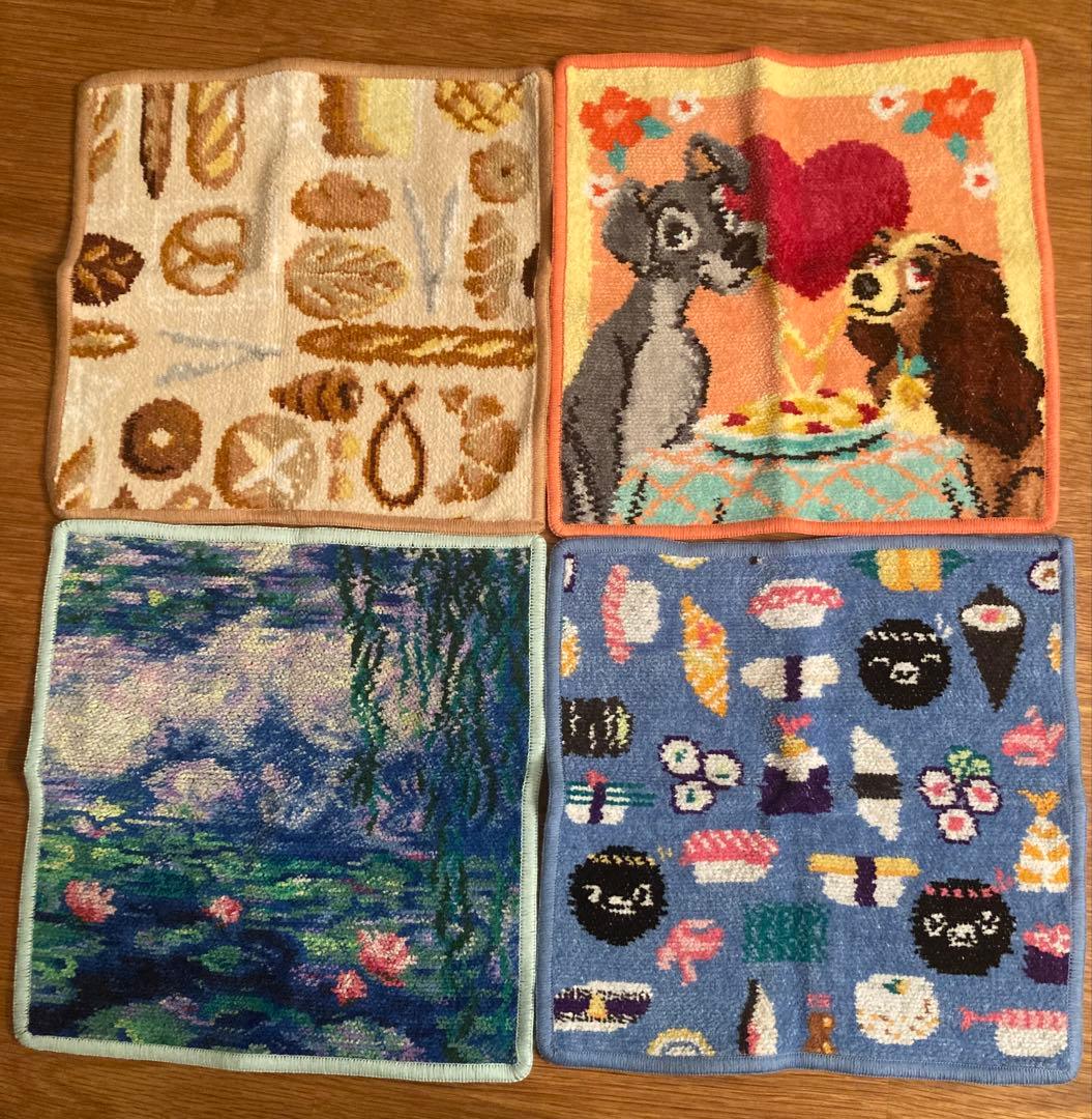 FEILER ハンカチ 4点セット モネ展 わんわん物語 Suica