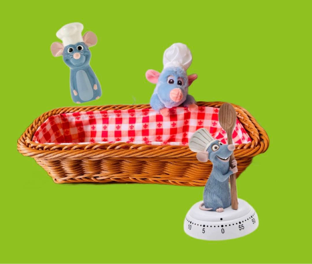 ディズニー　レミー タイマー カトラリー　スパイスボトル　3点セット