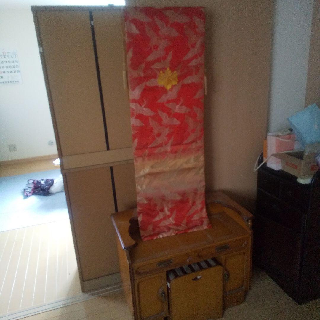 昭和レトロ木製ドレッサー・鏡台 ミラー付き