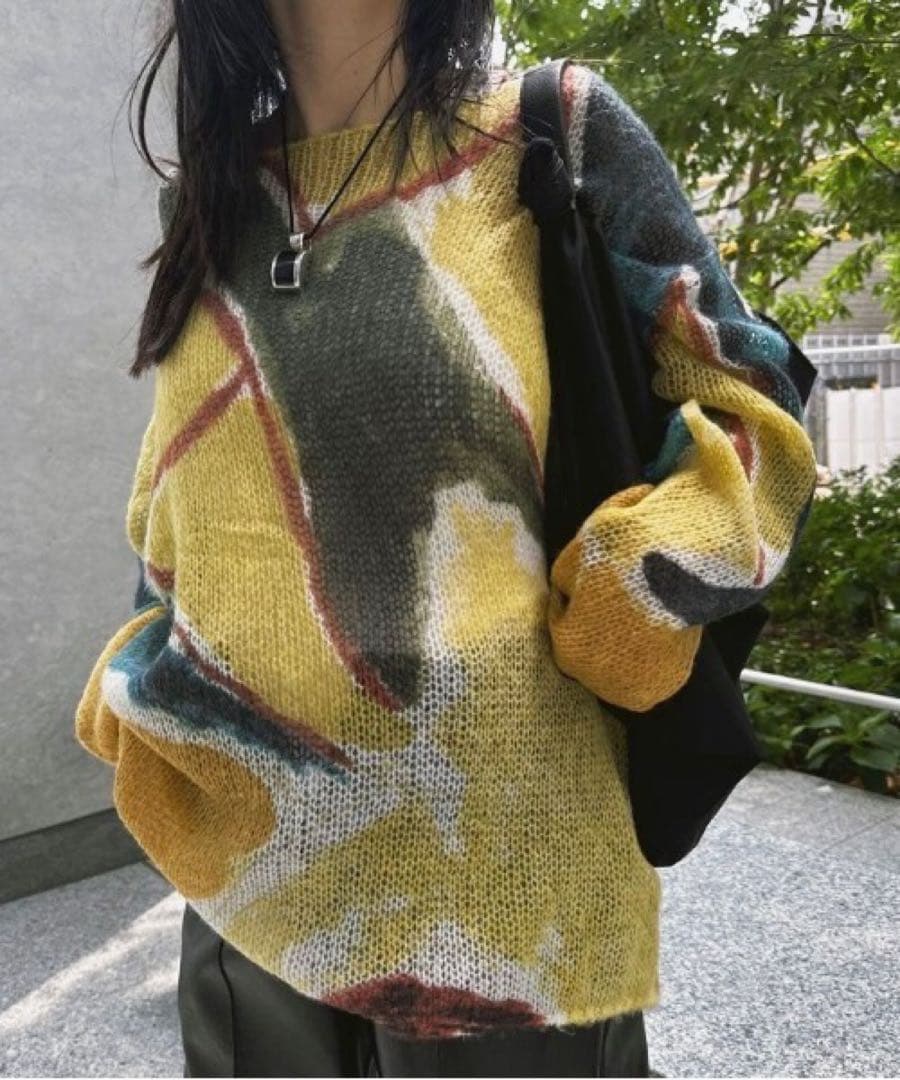 トップス Ameri MY DEAR LOOSE KNIT TOP