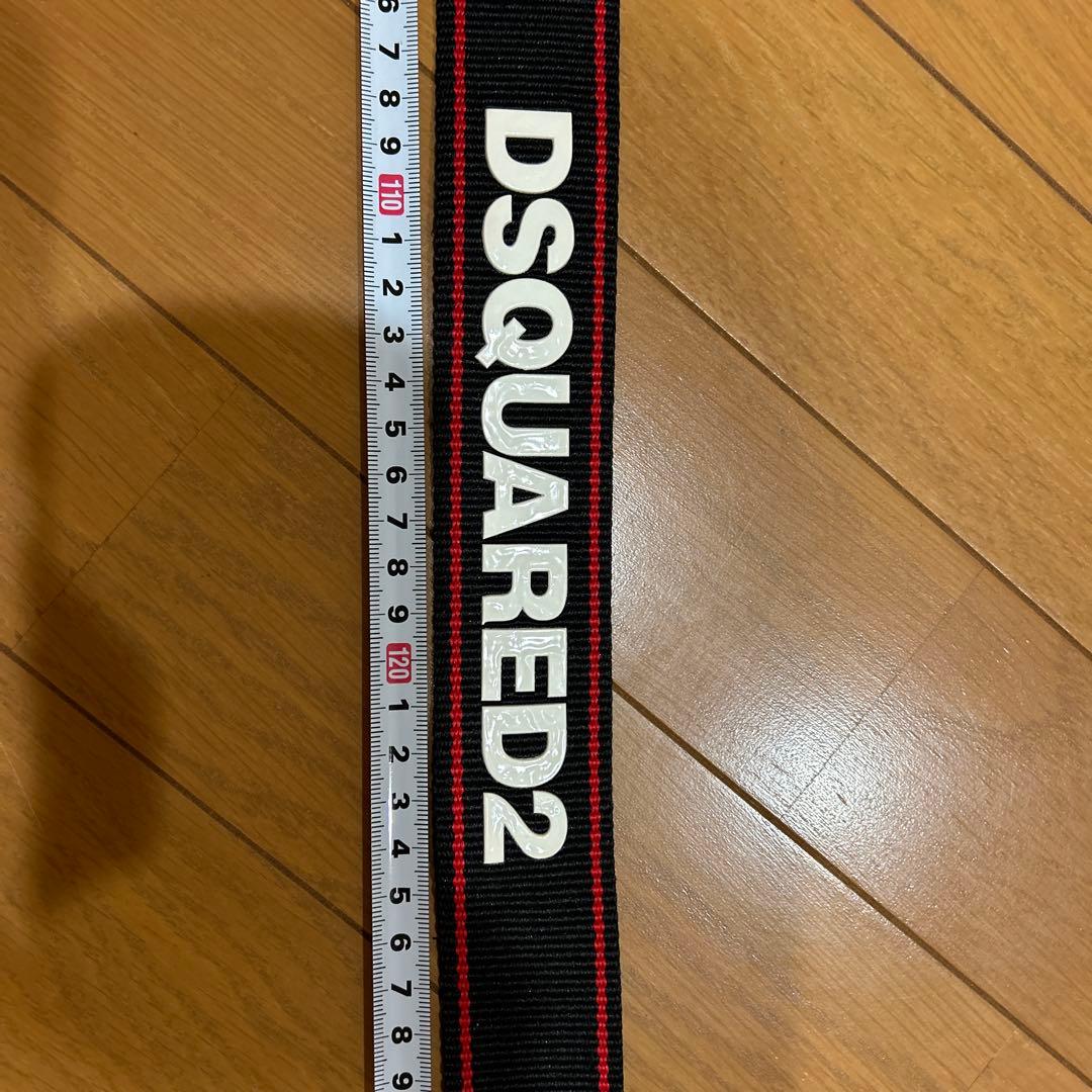 DSQUARED2 ブラック ベルト ロゴ入り