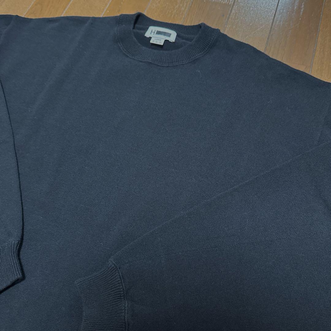 H BEAUTY&YOUTH カットソー ブラック L