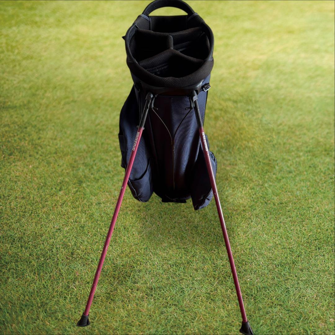 ブリーフィングゴルフ　ビームスゴルフ　キャディ バッグ　スタンド式　軽量　コラボ
