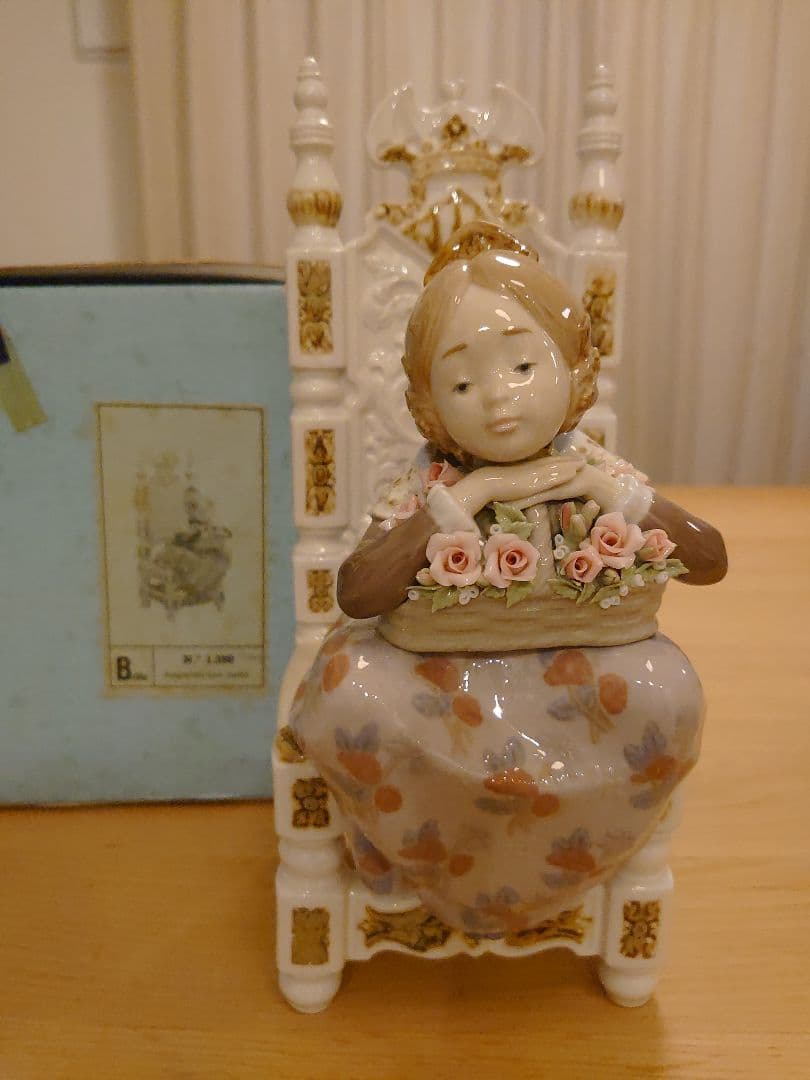 【極美品 絶版】LLADRO リヤドロ 1398『バレンシアの少女(花かご)』