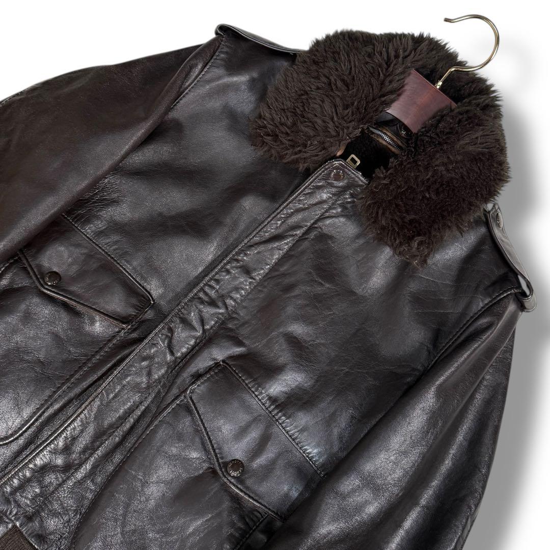 Schott USA G-1 カウレザー ライナー付き フライトジャケット L