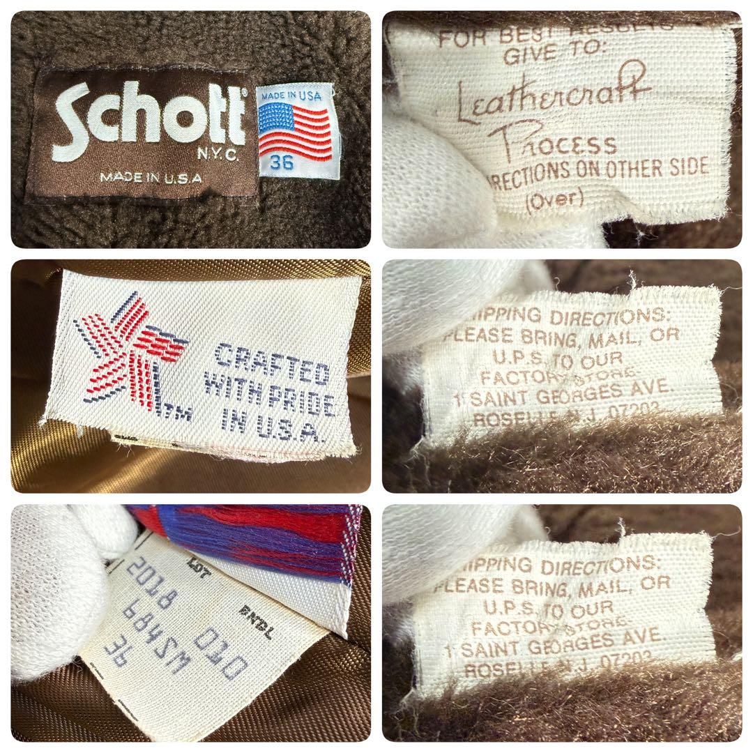 Schott USA G-1 カウレザー ライナー付き フライトジャケット L