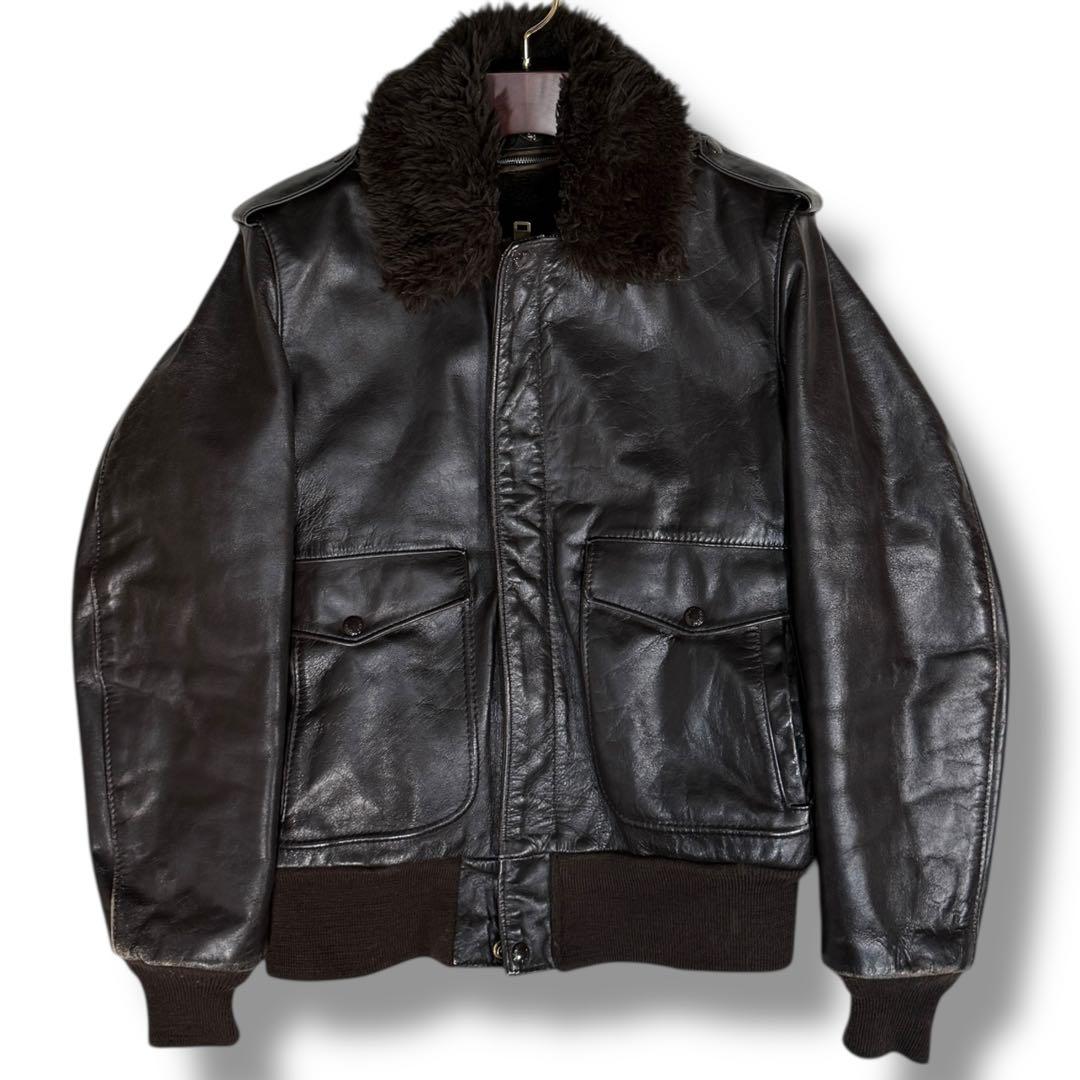 Schott USA G-1 カウレザー ライナー付き フライトジャケット L