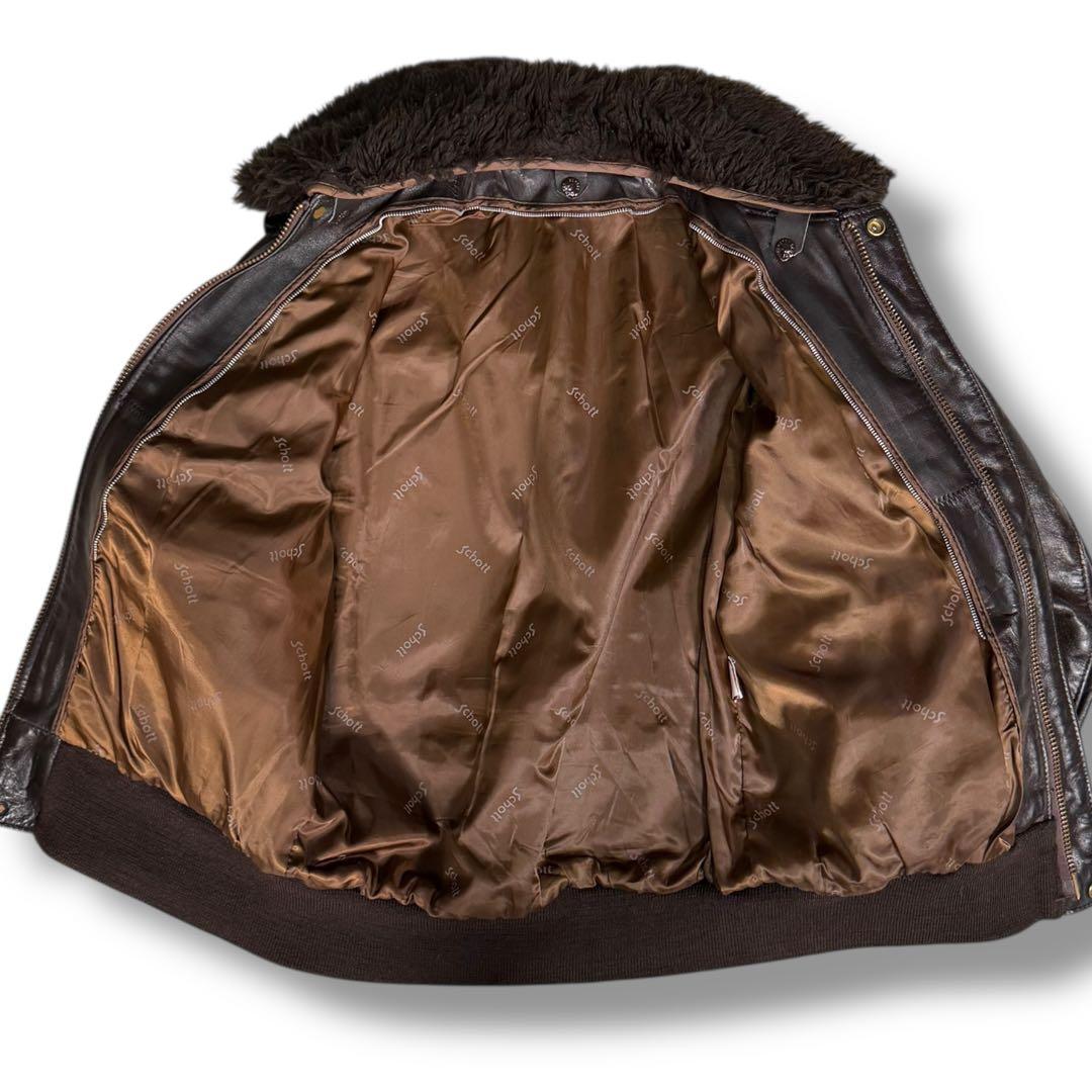 Schott USA G-1 カウレザー ライナー付き フライトジャケット L