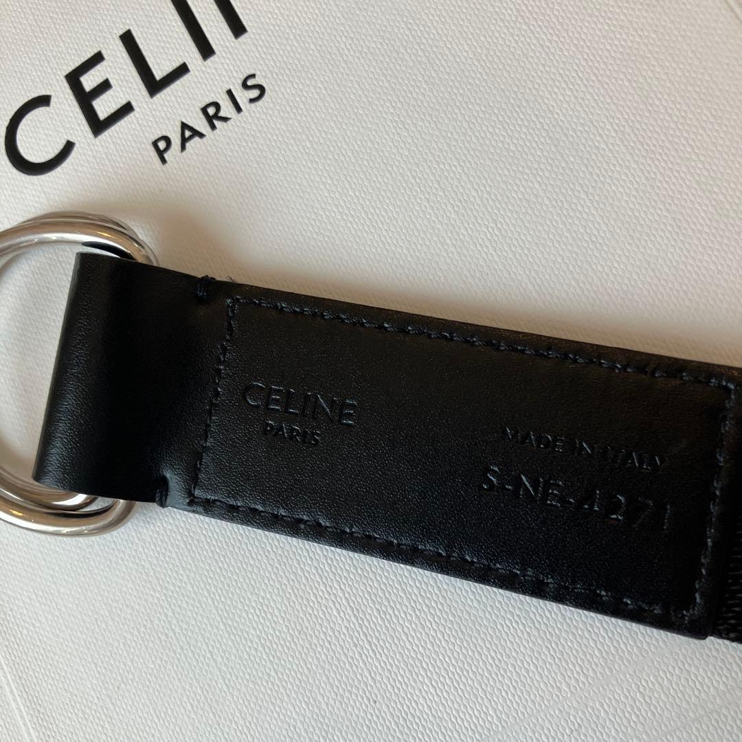 CELINE セリーヌ　ダブルリング　ロゴ　ベルト