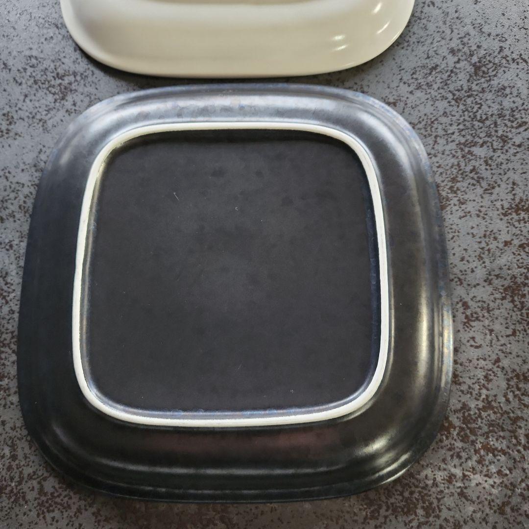 【廃盤品】柳宗理セラミック プラター＆角大プレート 白黒各2枚の4枚セット