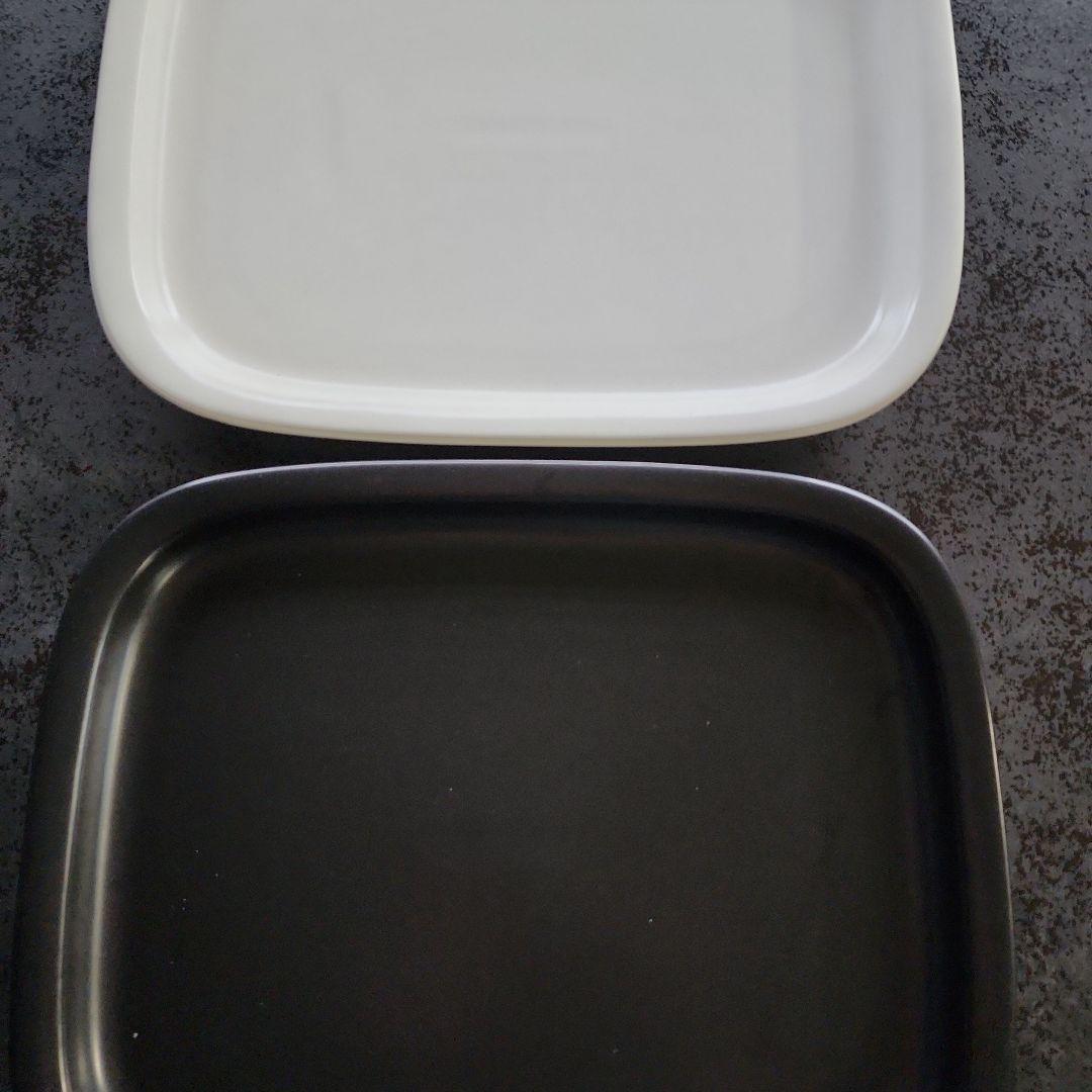 【廃盤品】柳宗理セラミック プラター＆角大プレート 白黒各2枚の4枚セット