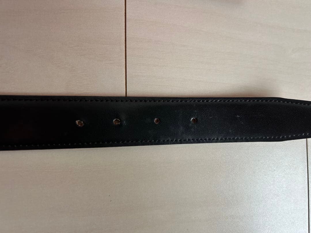 【お値下げ中】HERMES レザー ベルト ブラック（85cm）