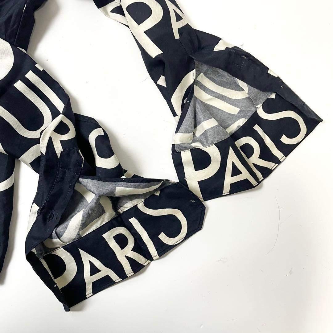 ルイヴィトン　シルク　レギュラーフィット　プリント　総柄　ロングシャツＬサイズ