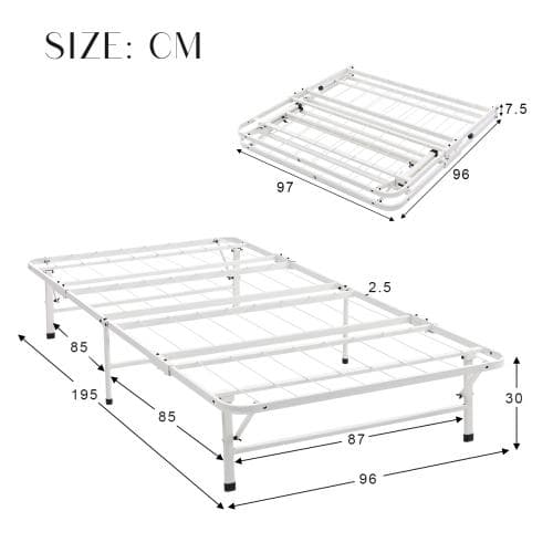 パイプベッド 折りたたみベッド シングル 組立簡単 ベッド 下収納 シングルベッ