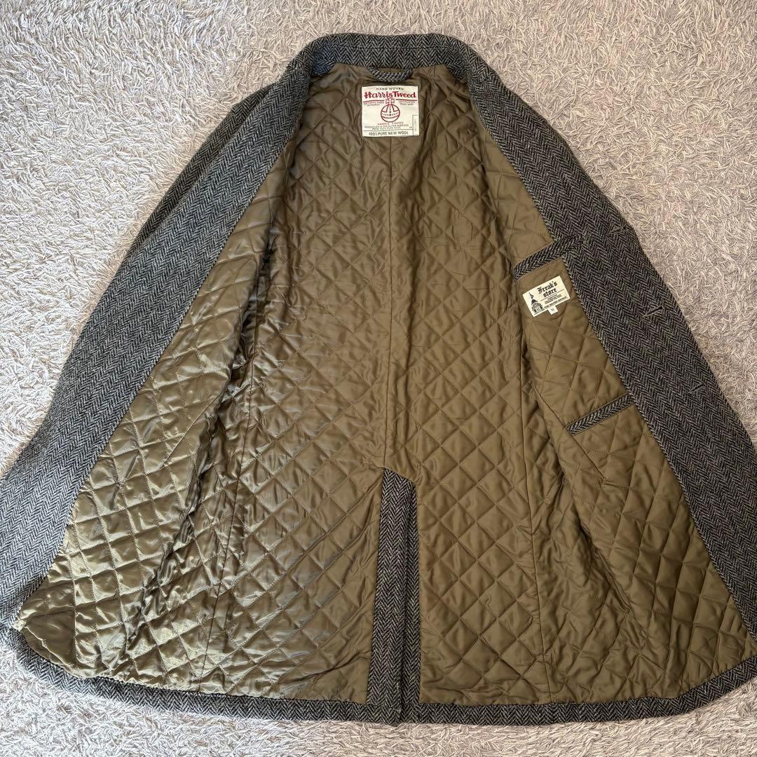 【美品】ハリスツイード×FreaksStore チェスターコート ヘリンボーン