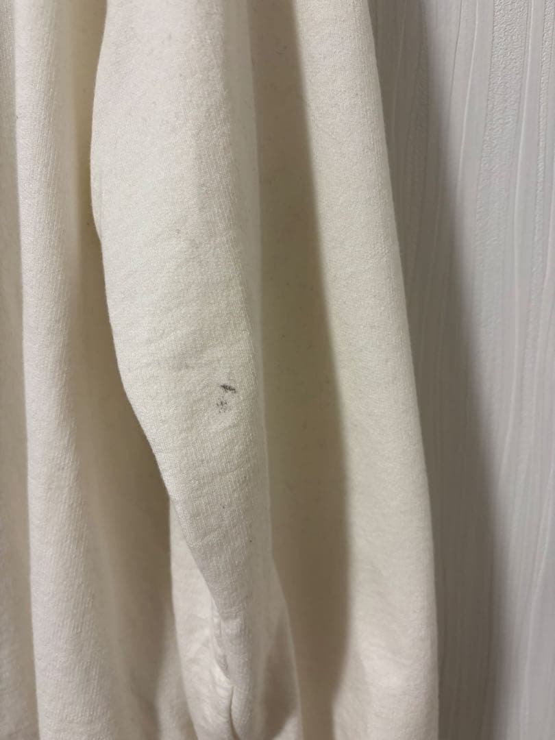 COMOLI コットンシルク 長袖クルー　SMOKE WHITE オフホワイト