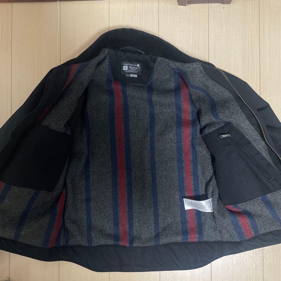 Carhartt ブラック リラックスフィットジャケット S
