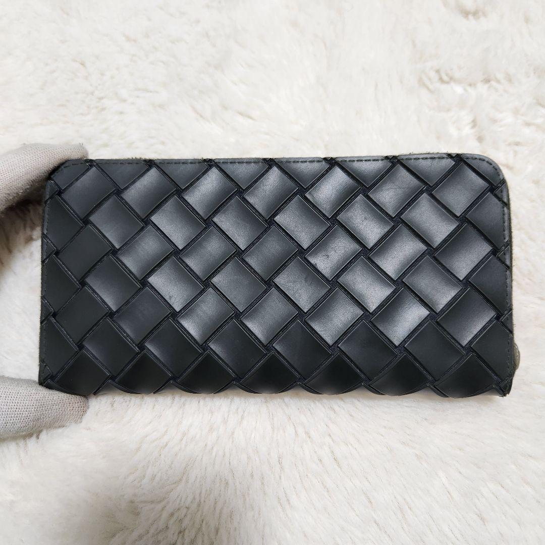 ✨極美品　希少✨ボッテガ　長財布　ラウンドファスナー　マキシ　ラバー　RFID