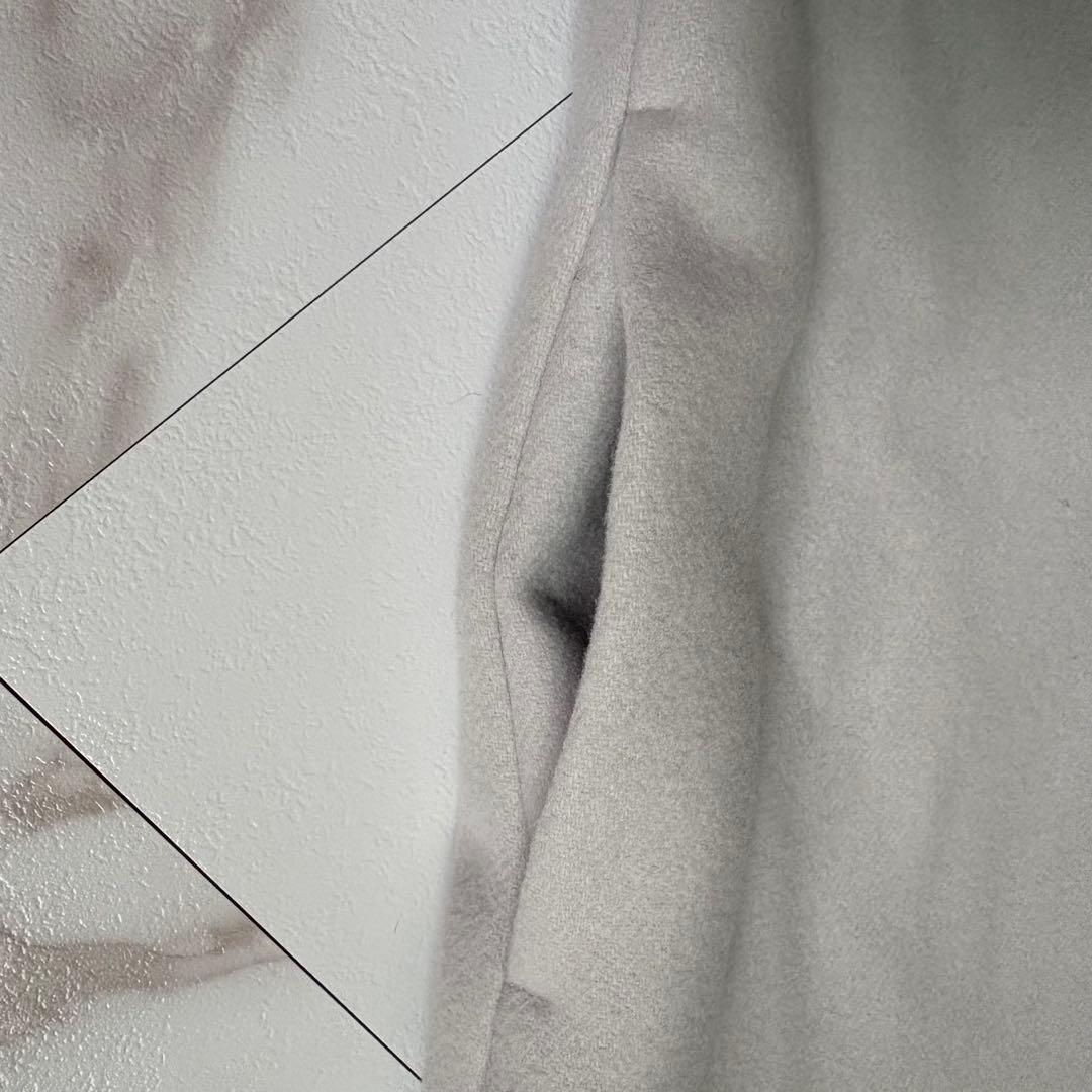 美品◆YOKO CHAN ヨーコチャン ヘムスカラップ コート 36 S